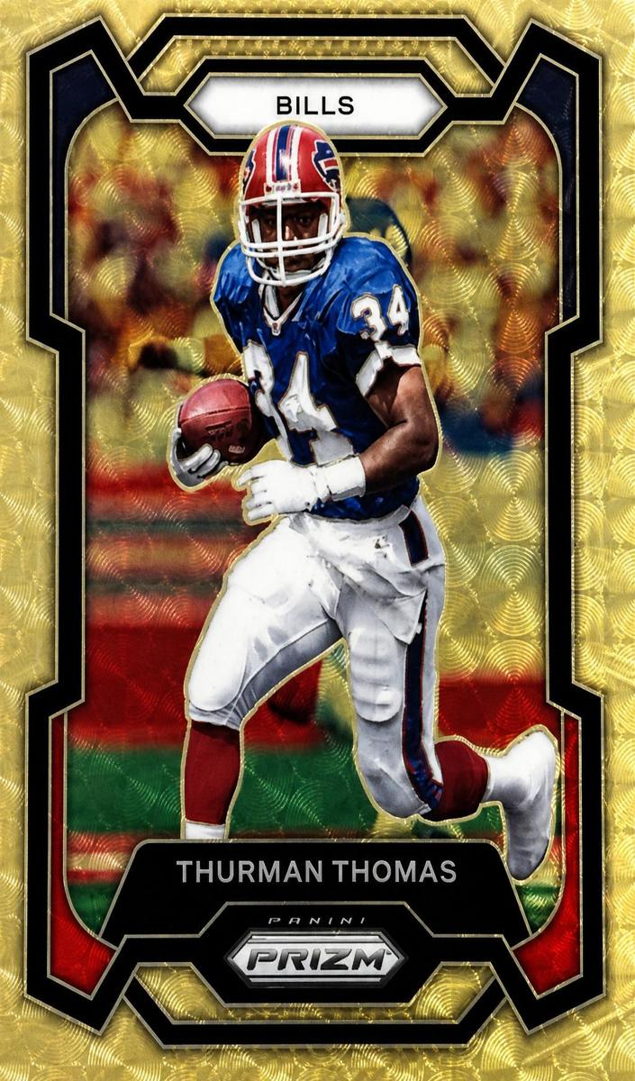 2023 Panini Prizm Football Gold Vinyl Thurman Thomas #34