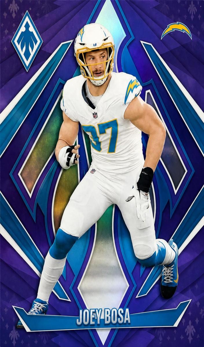2024 Panini Phoenix Football Purple Joey Bosa #82