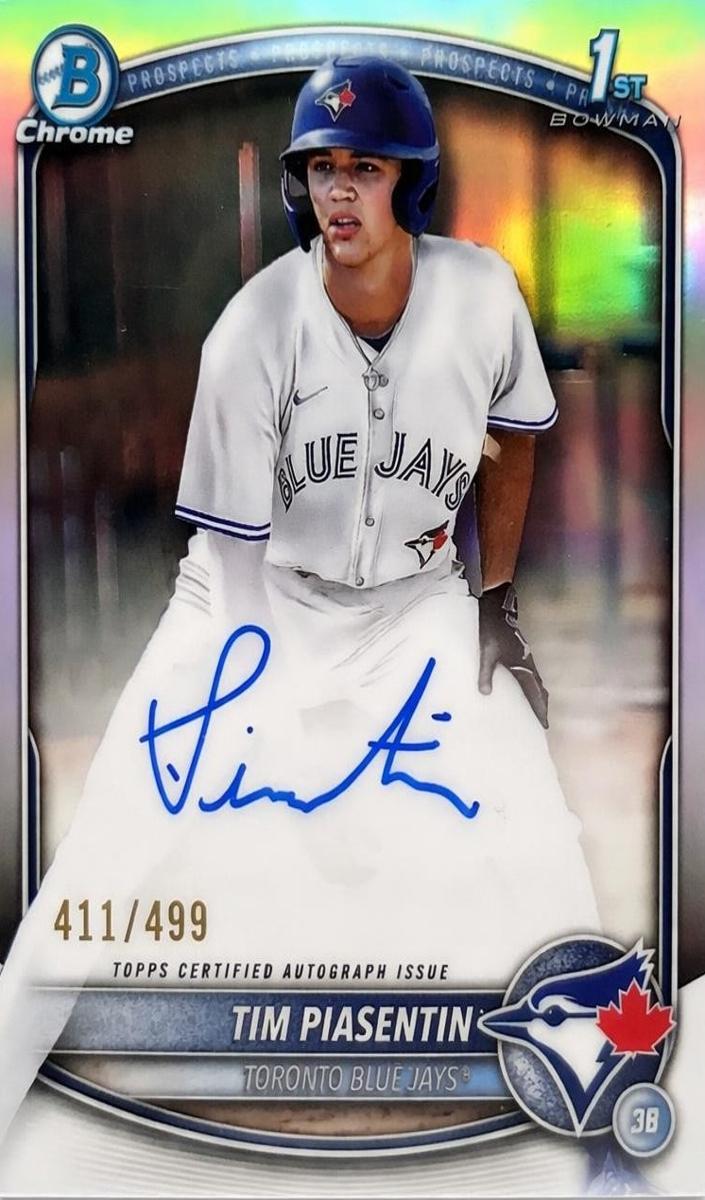 2025 Bowman Draft Chrome Baseball Refractor Tim Piasentin #CPA-TP