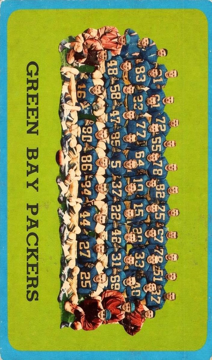 1963 Topps Football Green Bay Packers #97 PSA 8