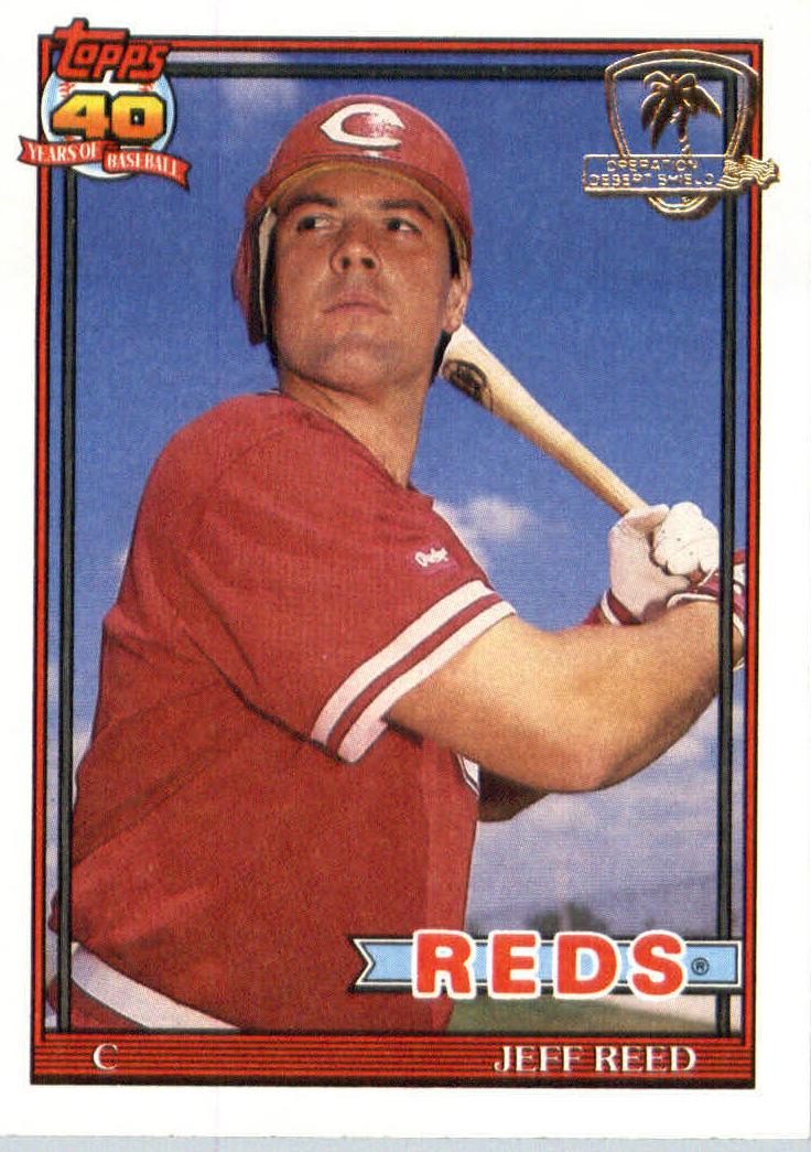 1991 Topps Baseball Jeff Reed #419 PSA 9