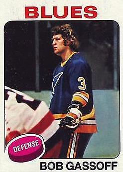 1975 Topps Hockey Bob Gassoff #58