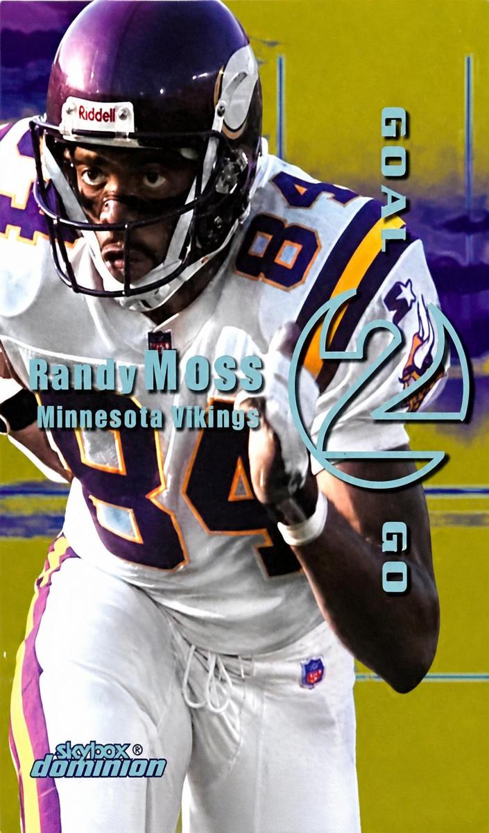 1999 Skybox Dominion Football Plus Randy Moss / Jerry Rice #3 GTG