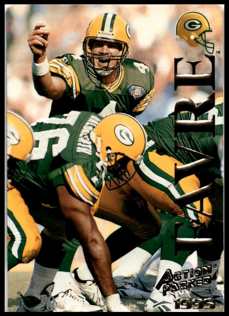 1995 Action Packed Football Brett Favre #15 PSA 9
