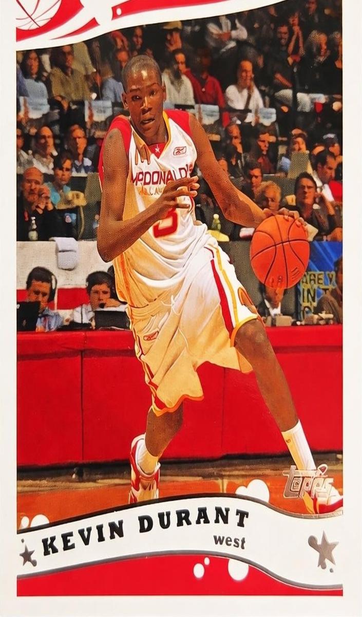 2006 Topps McDonald's All American Basketball Kevin Durant #B19 PSA 9