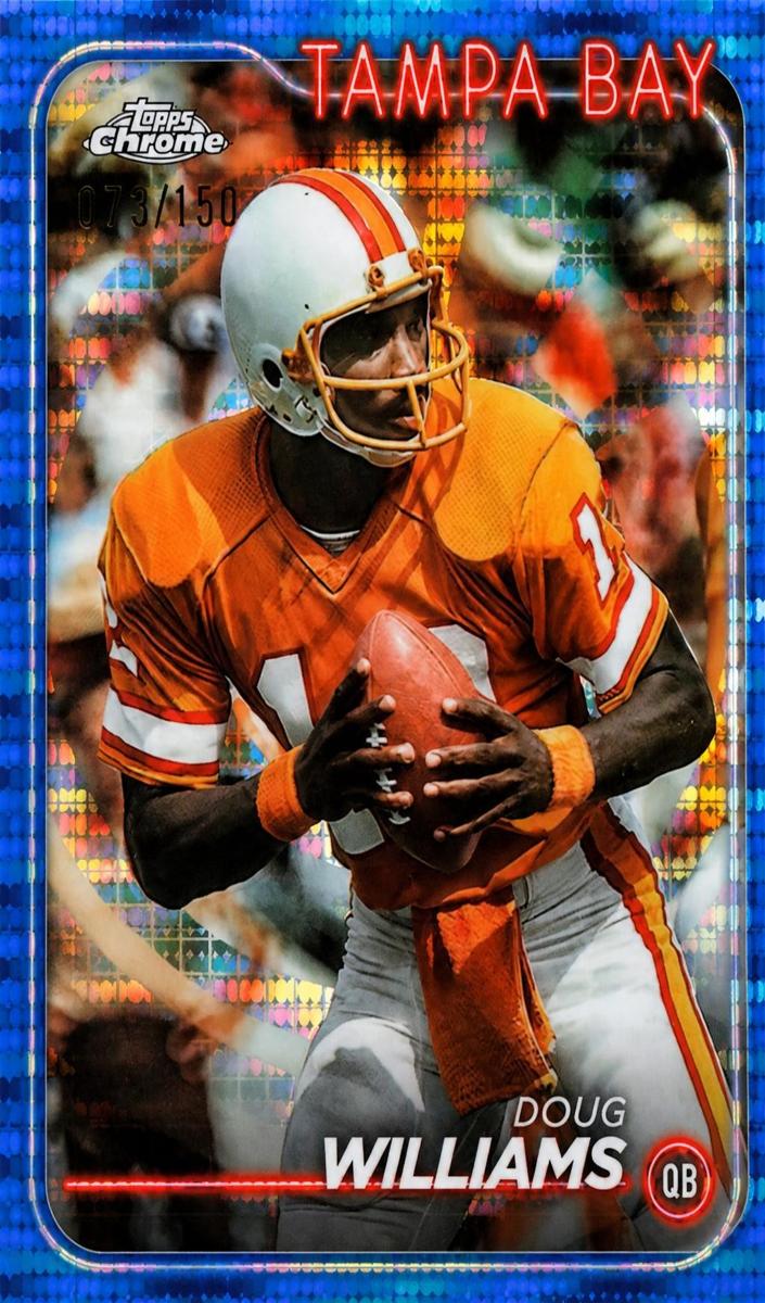 2024 Topps Chrome Football Blue Sonar Refractor Doug Williams #184