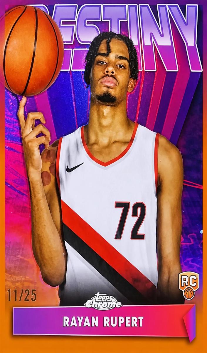 2023 Topps Chrome Basketball Orange Refractor Rayan Rupert #D-20