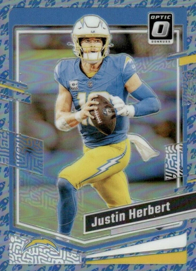 2023 Donruss Optic Football Rocket Justin Herbert #104 PSA 10