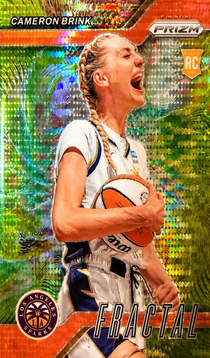2024 Panini Prizm WNBA Basketball Orange Pulsar Cameron Brink #5 PSA 9