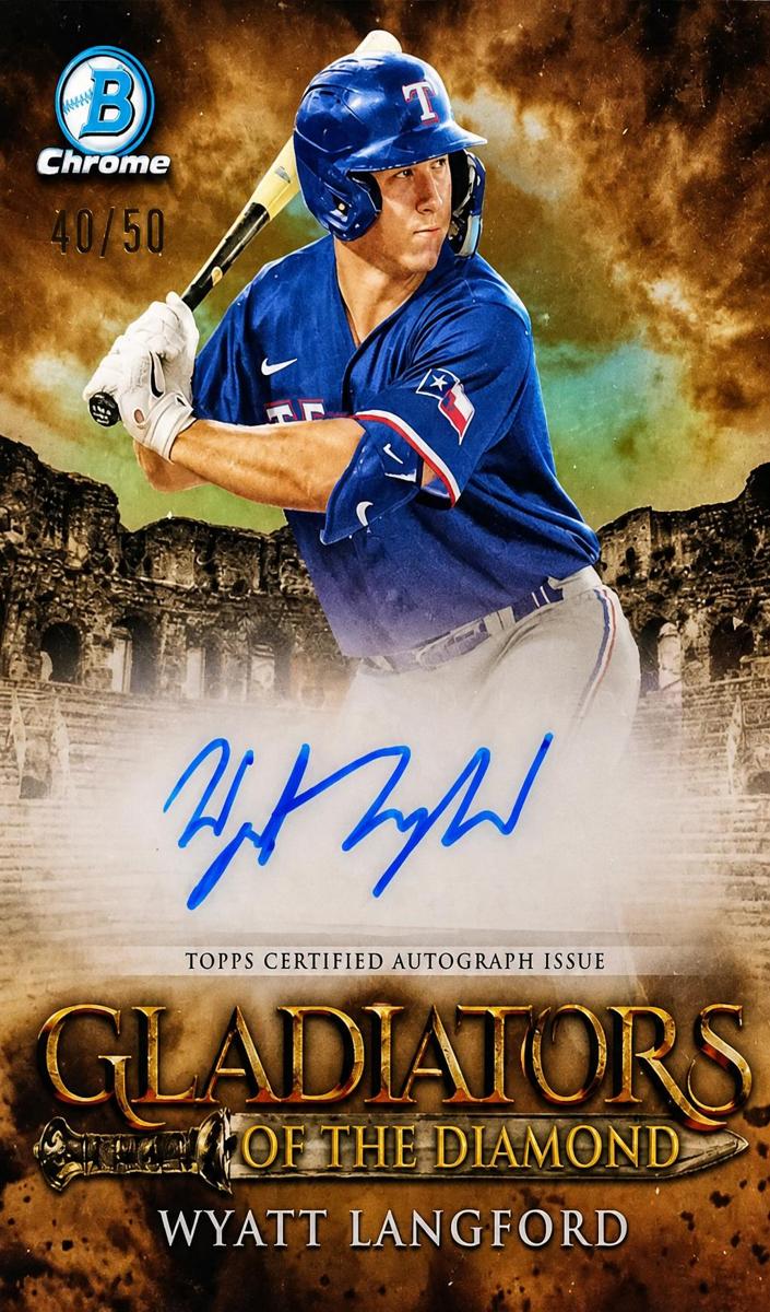 2024 Bowman Chrome Baseball Gold Wyatt Langford #GDA-WL PSA 10