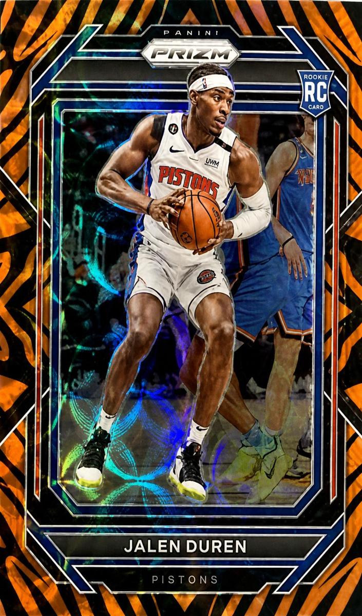 2022 Panini Prizm Basketball Choice Tiger Stripe Jalen Duren #239 PSA 10