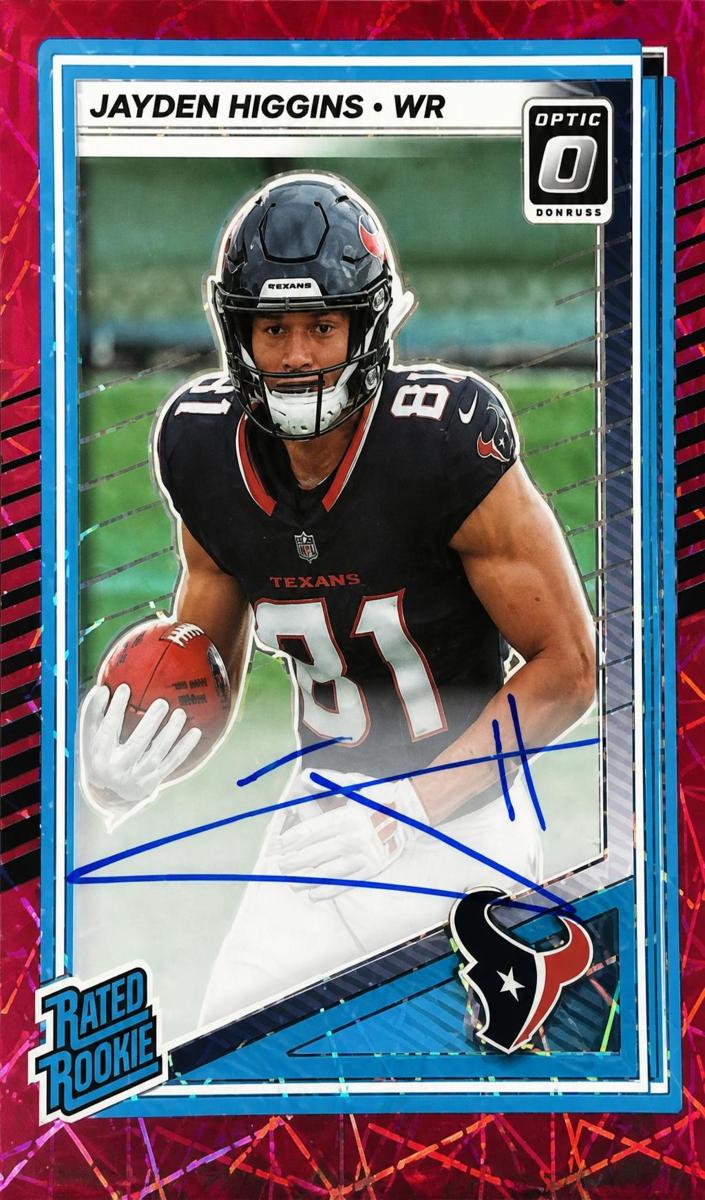 2025 Donruss Optic Football Pink Velocity Jayden Higgins #225