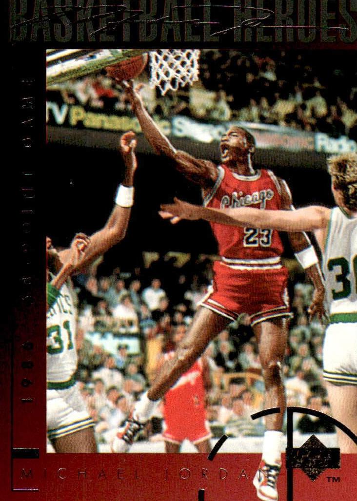 1994 Upper Deck Basketball 1986 63-point game Michael Jordan #38 PSA 9