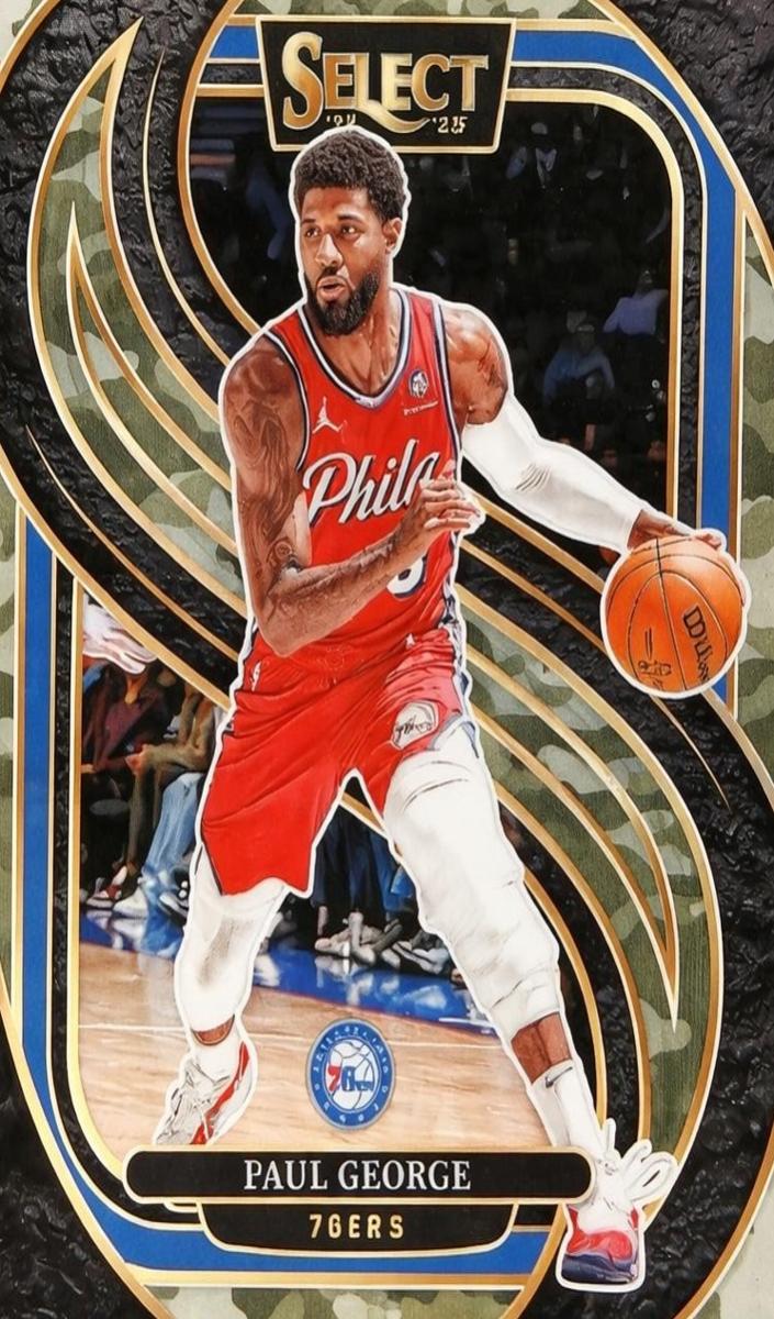 2024 Panini Select Basketball Green Camo Paul George #159