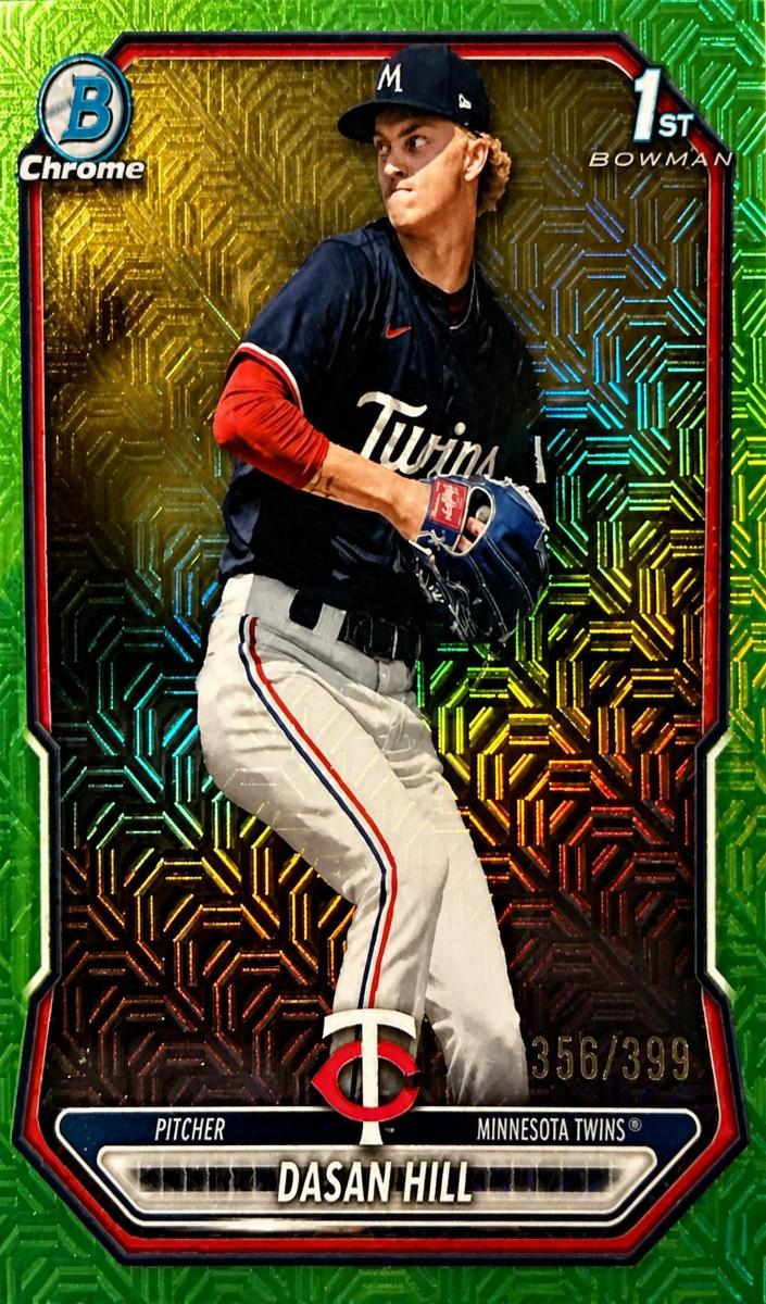 2026 Bowman Mega Box Baseball Neon Green Mojo Refractor Dasan Hill #BCP-88