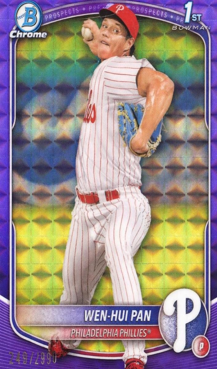 2025 Bowman Chrome Prospects Baseball Purple Geometric Wen-Hui Pan #BCP-6