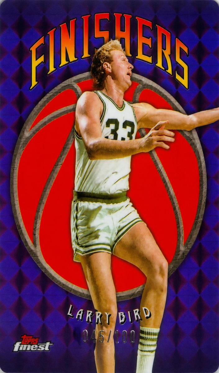 2024 Topps Finest Basketball Purple Geometric Refractor Larry Bird #F-6
