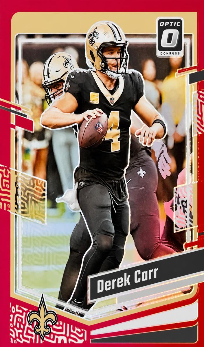 2023 Donruss Optic Football Red Derek Carr #134