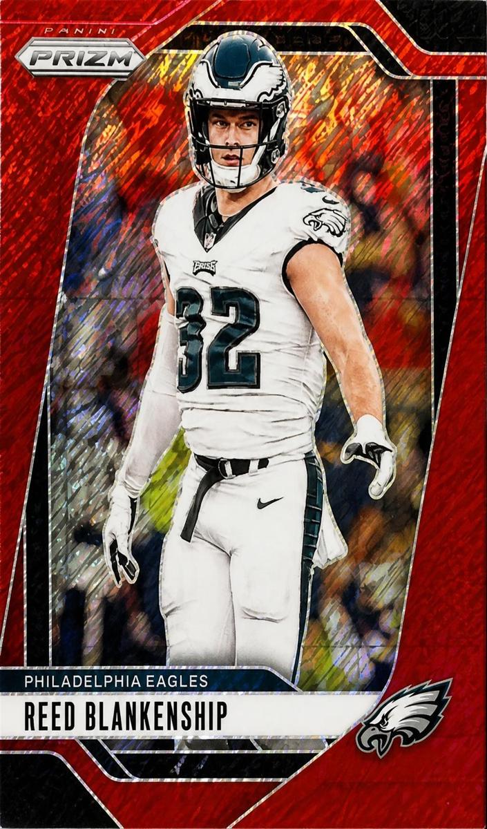 2024 Panini Prizm Football Red Shimmer Reed Blankenship #236