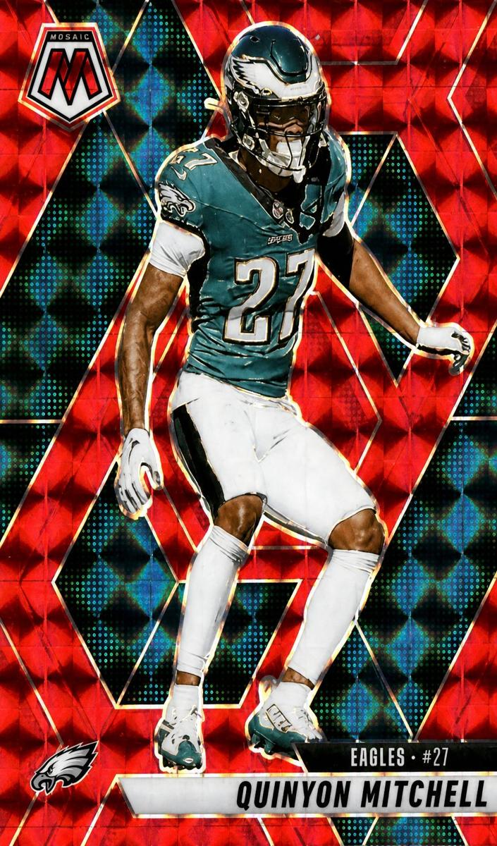 2025 Panini Mosaic Football Red Quinyon Mitchell #72