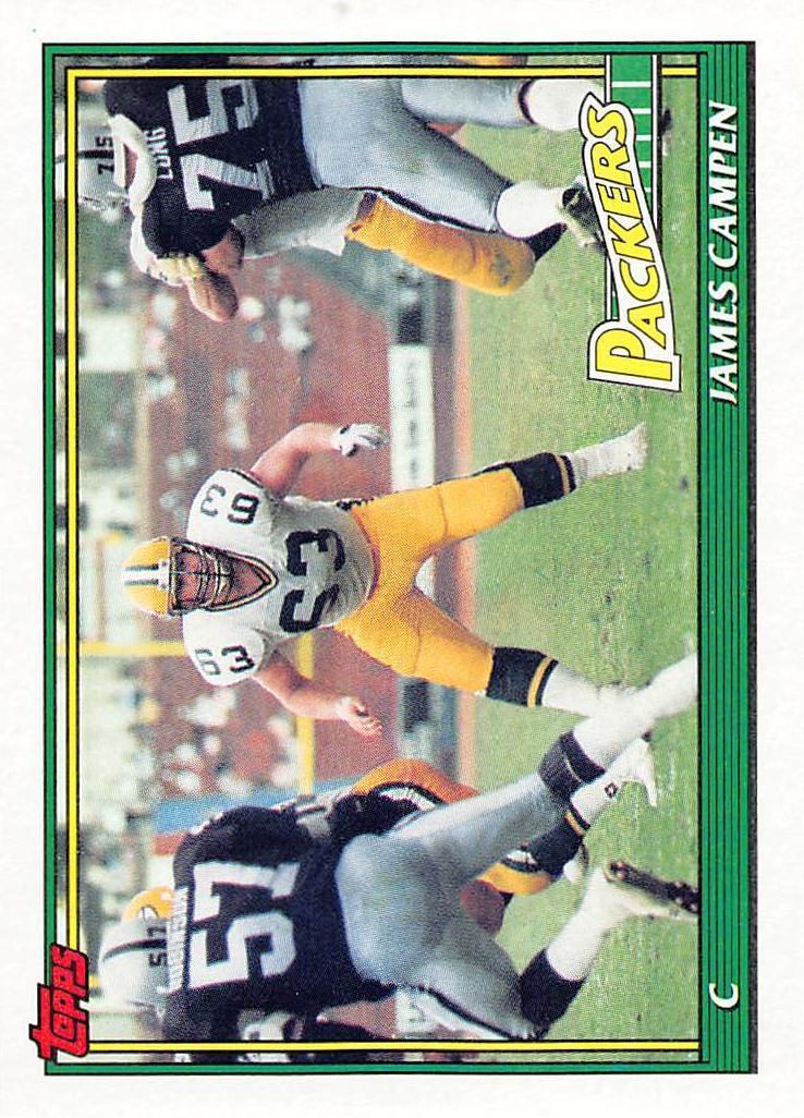 1991 Topps Football James Campen #454