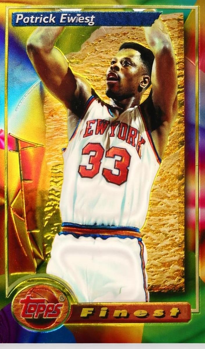 1993 Topps Finest Basketball Refractor Patrick Ewing #165