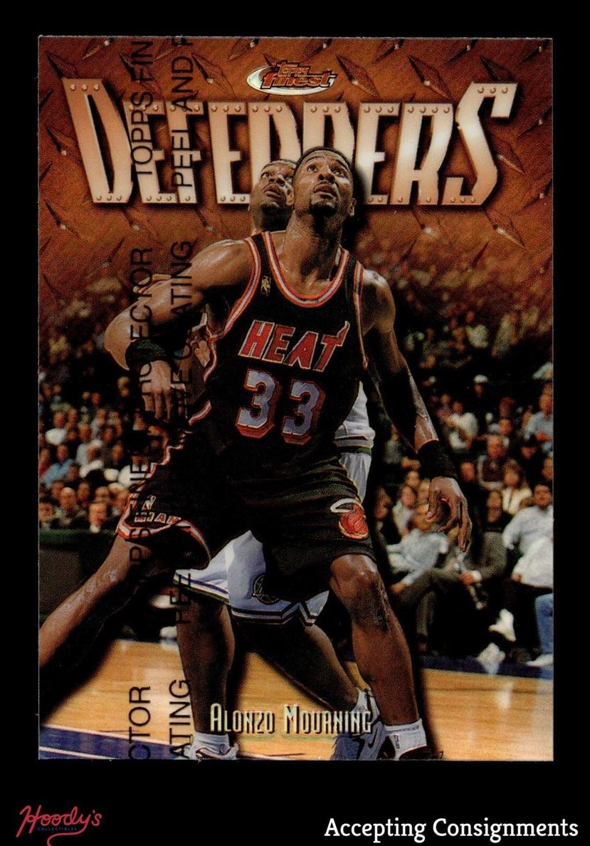 1997 Topps Finest Basketball Refractor Alonzo Mourning #192 PSA 10