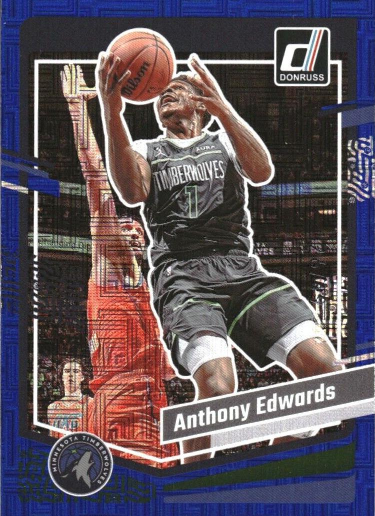 2023 Panini Donruss Basketball Choice Blue Anthony Edwards #137