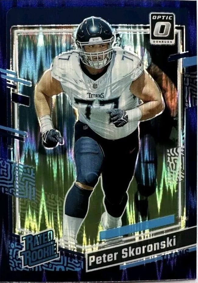 2023 Donruss Optic Football Purple Shock Peter Skoronski #296