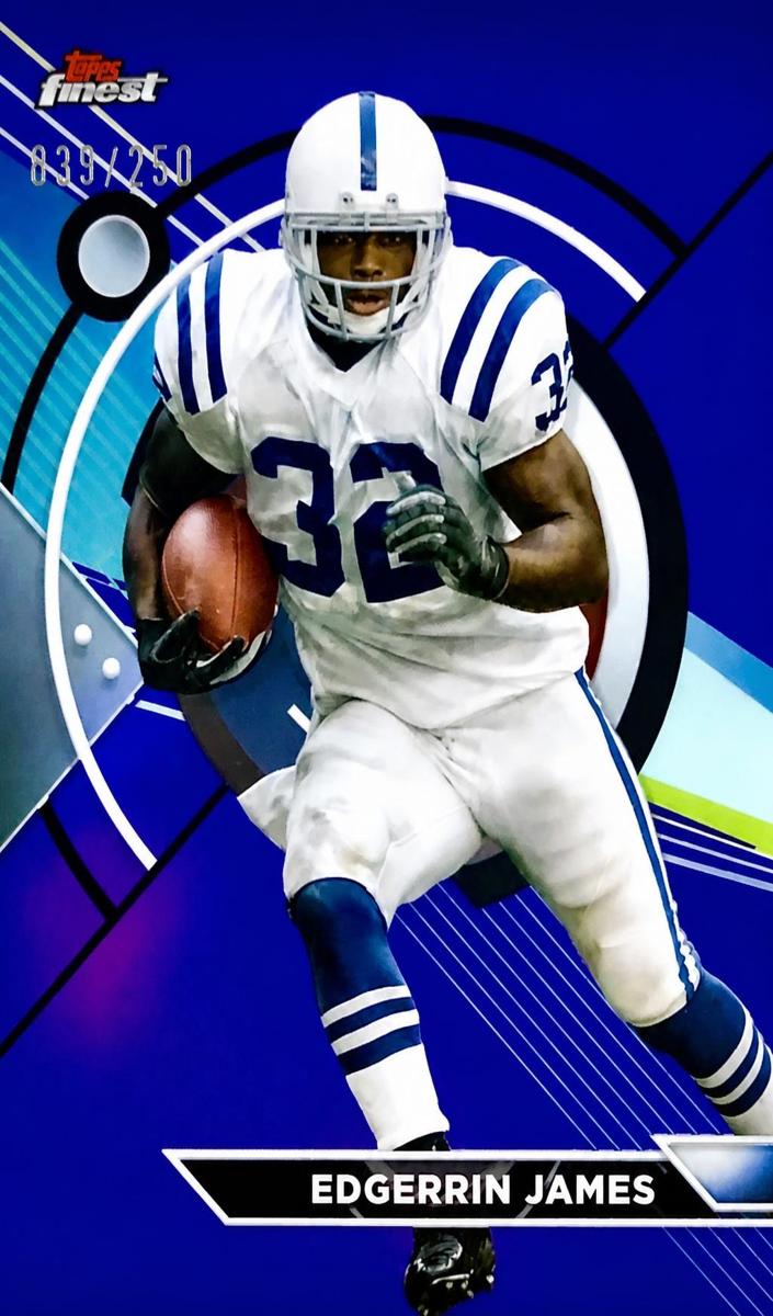 2023 Topps Composite Football Purple Refractor Edgerrin James #195