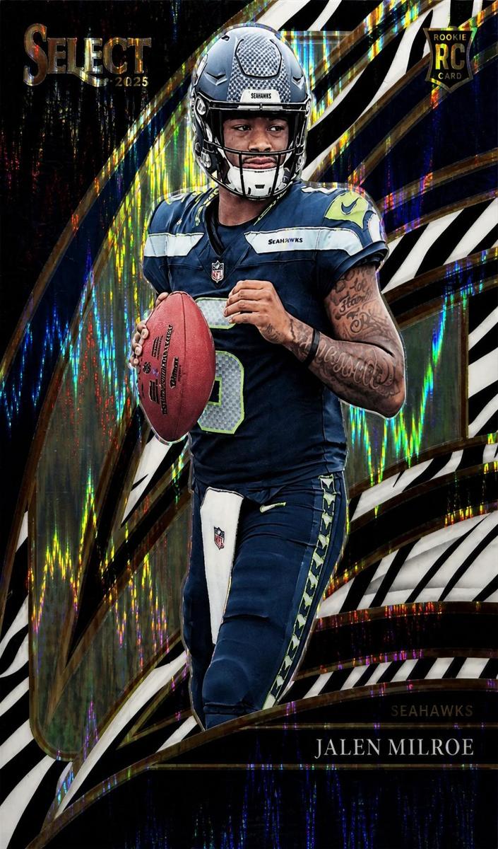 2025 Panini Select Football Zebra Jalen Milroe #214