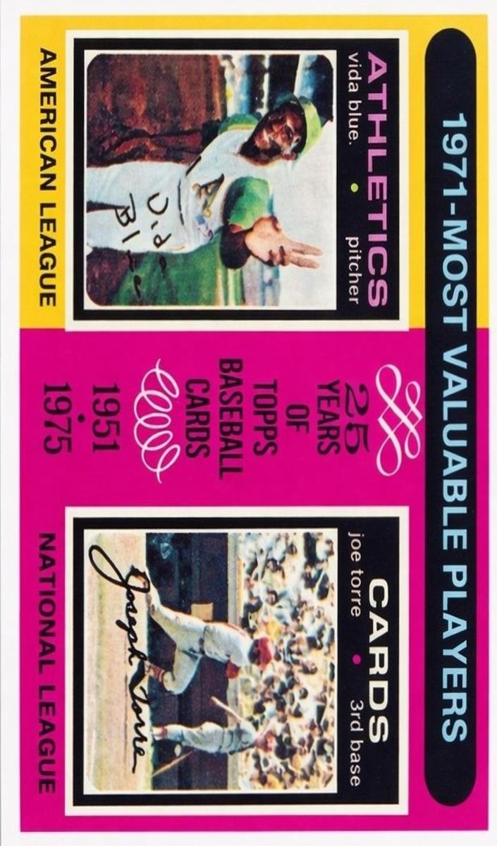 1975 Topps Mini Baseball Vida Blue #209 PSA 7