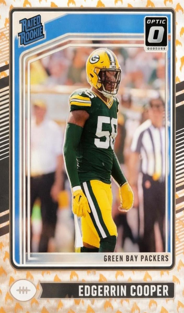 2024 Donruss Optic Football Fire Edgerrin Cooper #231 TAG 10