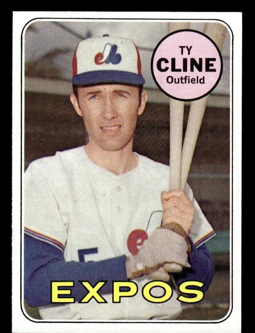 1969 Topps Baseball Ty Cline #442