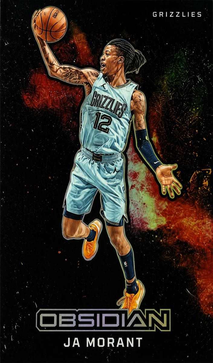 2023 Panini Obsidian Basketball Ja Morant #14 PSA 9