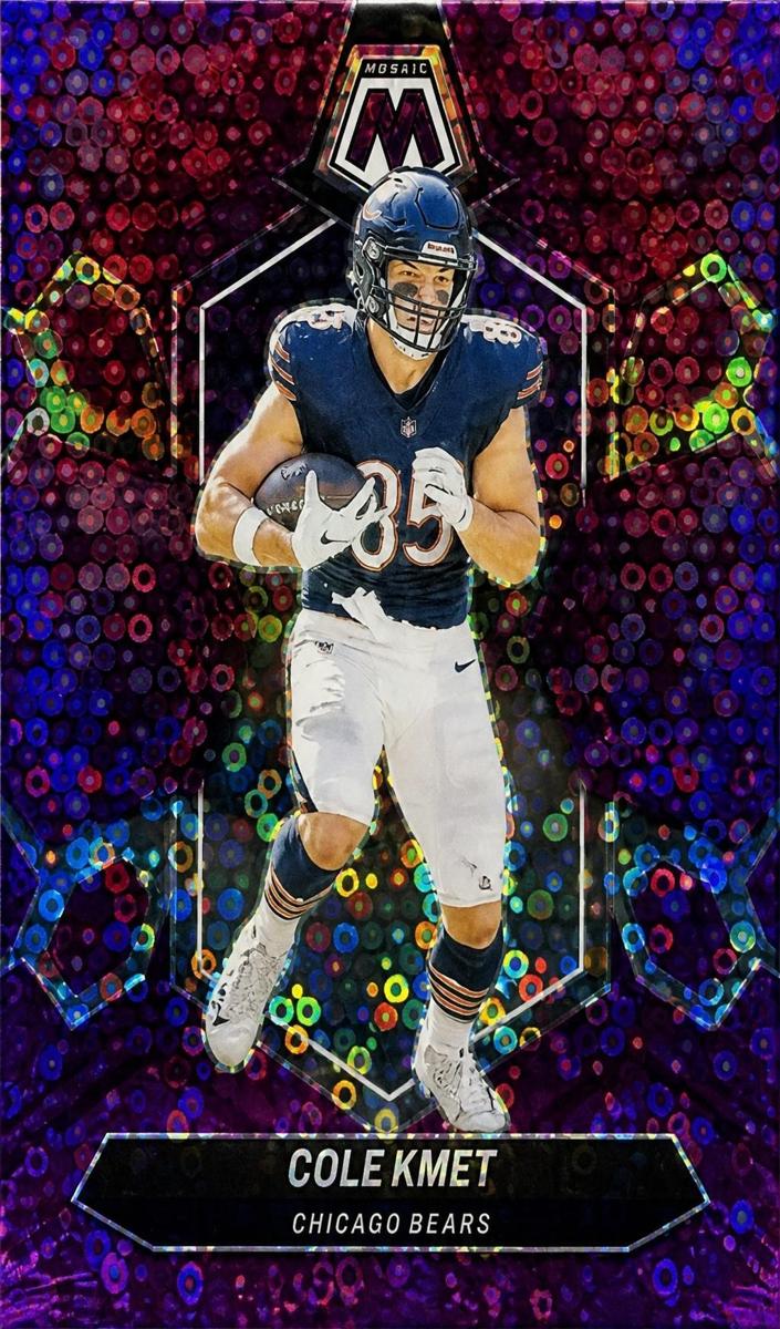 2024 Panini Mosaic Football No Huddle Purple Cole Kmet #40