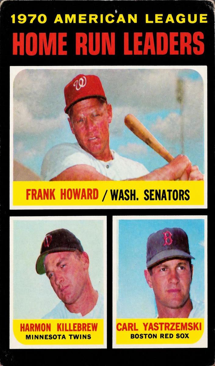 1971 O-Pee-Chee Baseball AL Home Run Leaders #65