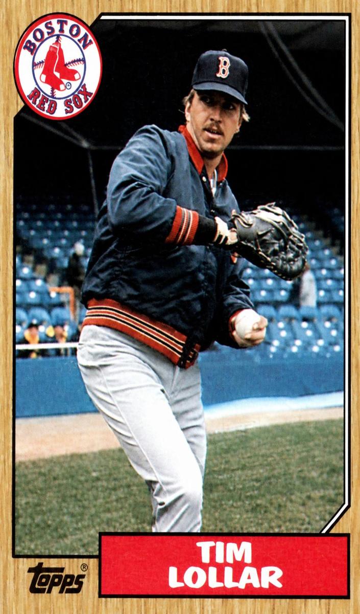1987 Topps Baseball Tim Lollar #396 PSA 8.5