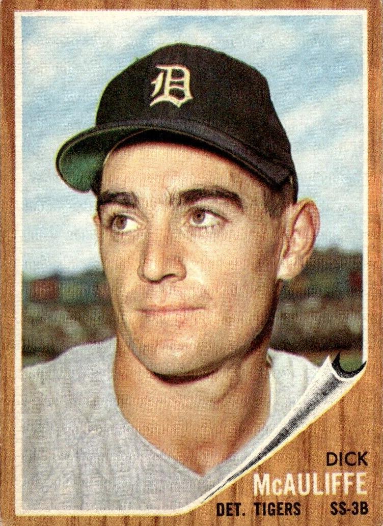 1962 Topps Baseball Dick McAuliffe #527 PSA 7