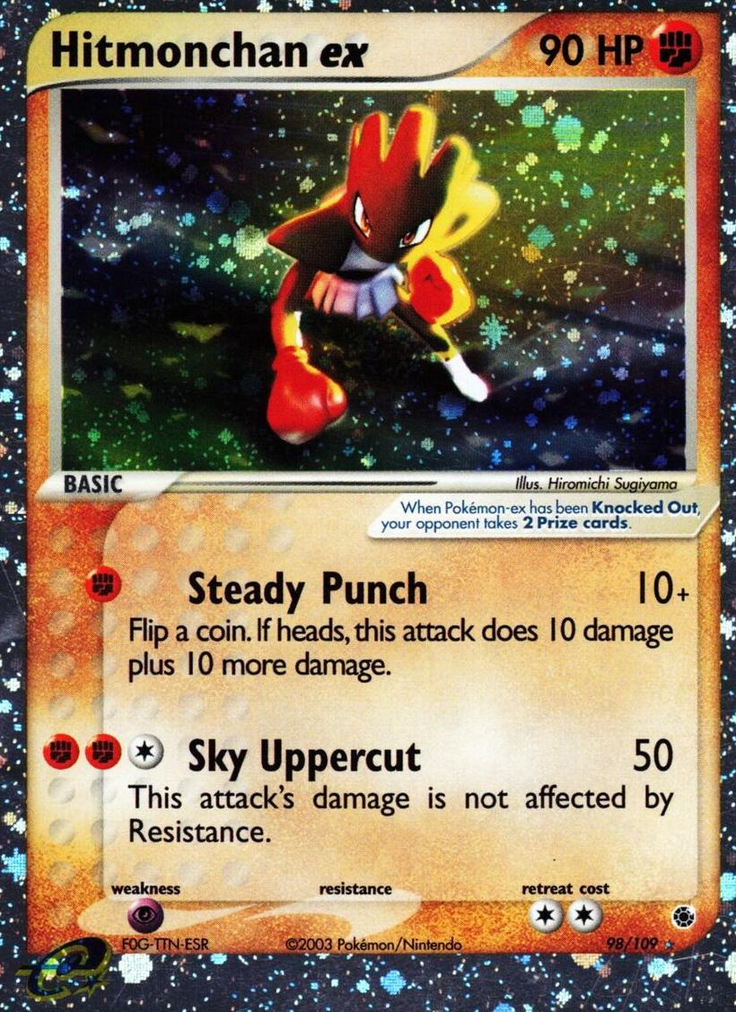 2003 Pokemon EX Ruby & Sapphire Hitmonchan #98 PSA 9