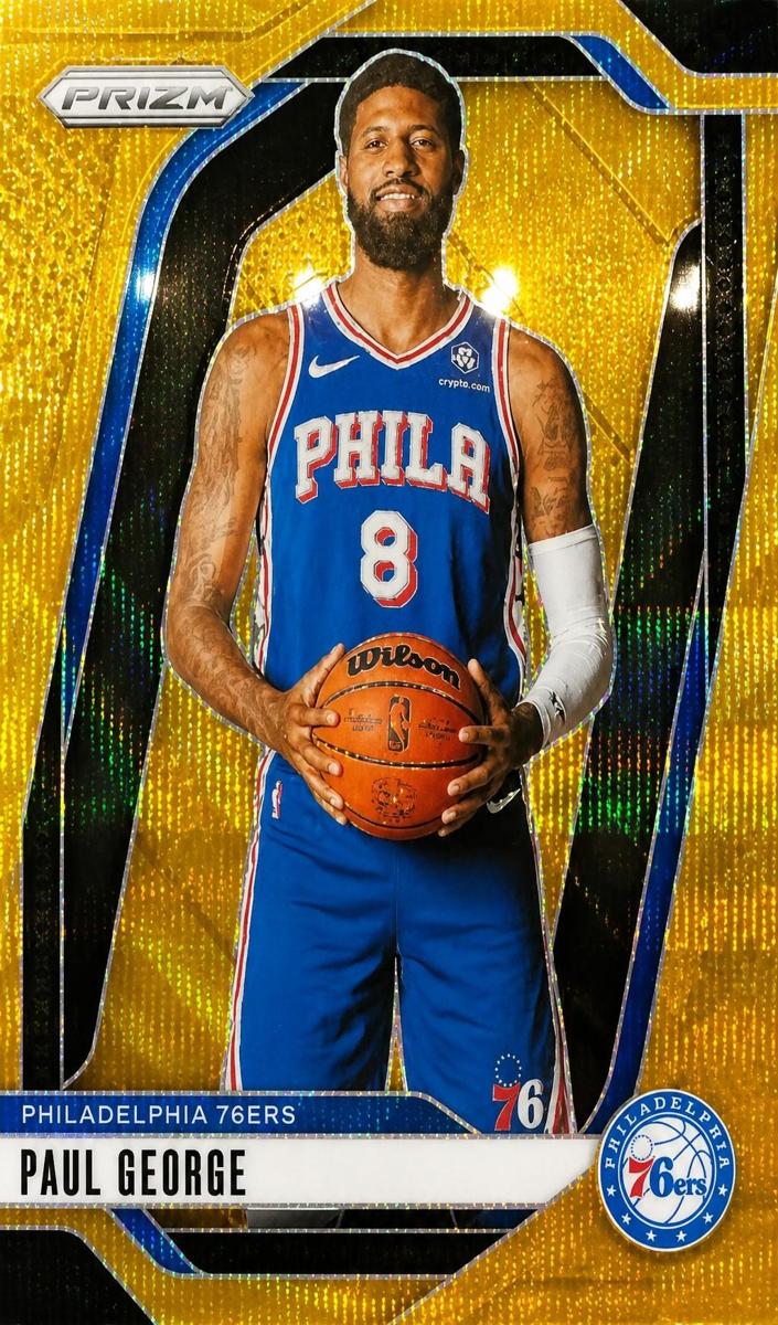 2024 Panini Prizm Basketball Gold Wave Paul George #50