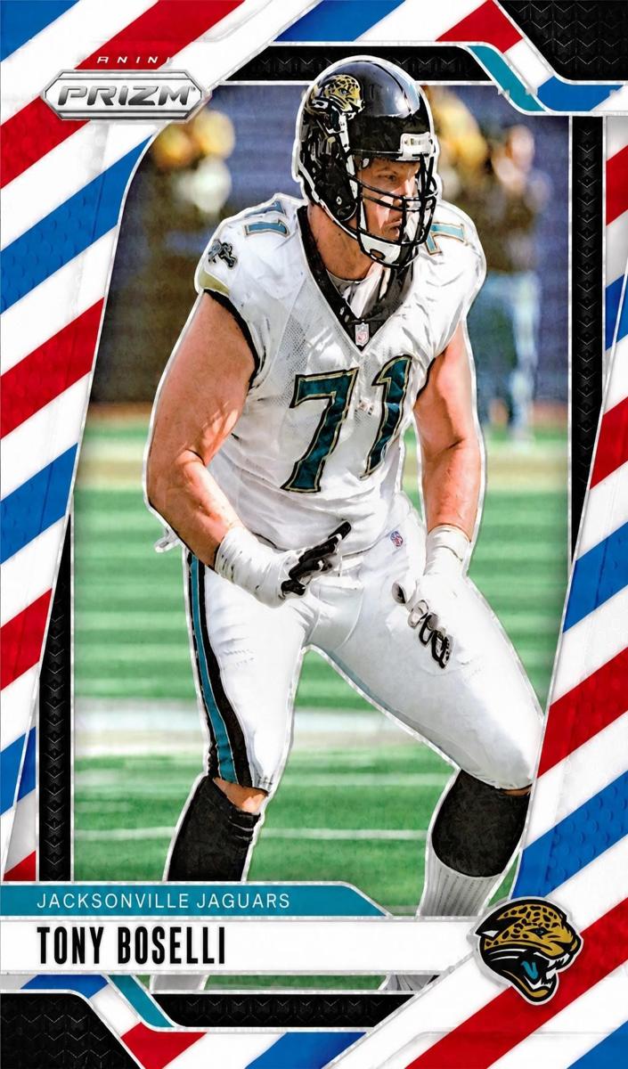 2024 Panini Prizm Football Red White and Blue Tony Boselli #137