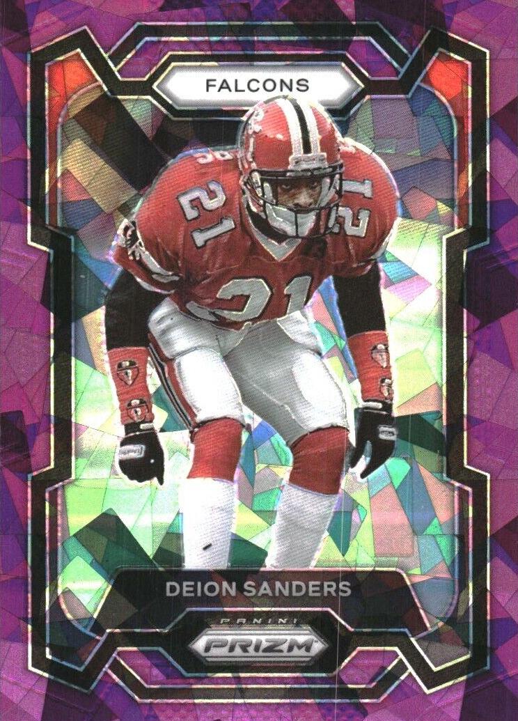 2023 Panini Prizm Football Purple Ice Deion Sanders #15 PSA 8.5