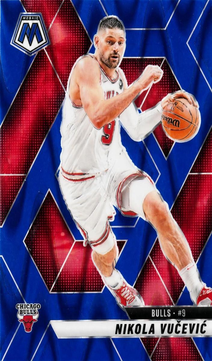 2024 Panini Mosaic Basketball Blue Seismic Nikola Vucevic #168