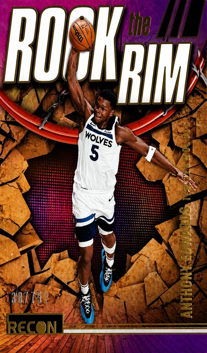 2023 Panini Recon Basketball Purple Anthony Edwards #3