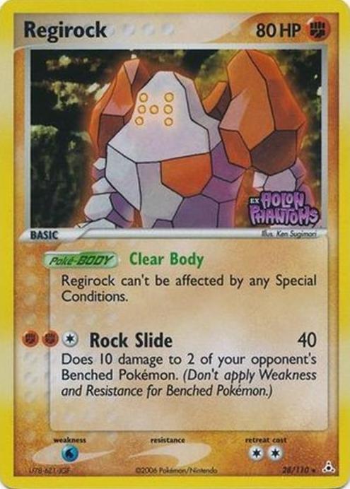2006 Pokemon EX Holon Phantoms Reverse Holo Regirock #28 CGC 10