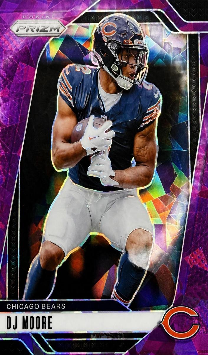 2024 Panini Prizm Football Purple Ice DJ Moore #48