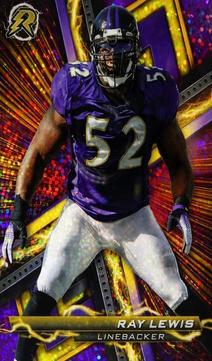 2023 Topps Composite Football Purple And Yellow Static Ray Lewis #66 PSA 10
