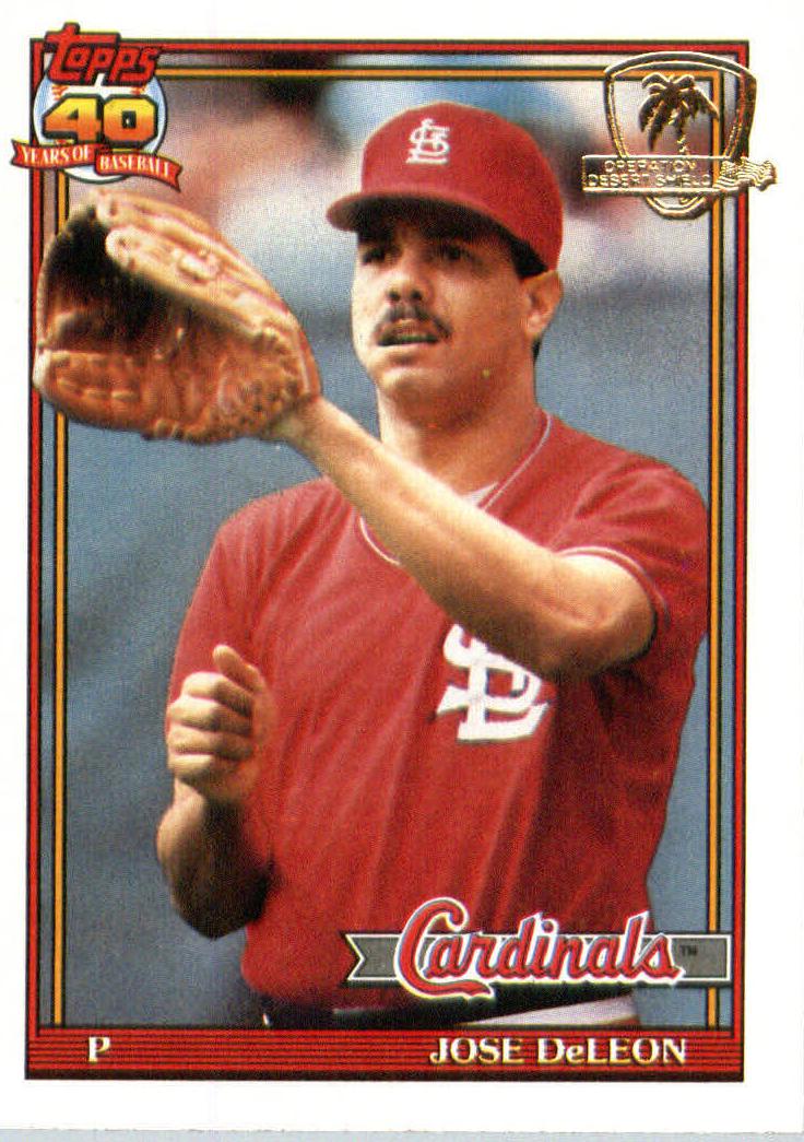 1991 Topps Baseball Jose DeLeon #711 PSA 9