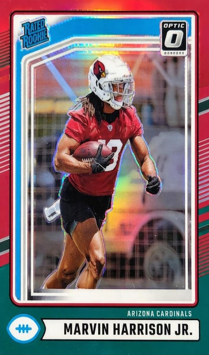 2024 Panini Donruss Football Red and Green Marvin Harrison Jr. #393 PSA 9